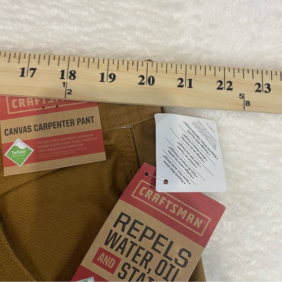 NWT Craftsman Men's Double Knee Canvas Carpenter Workwear Pants 40 x 32 - Picture 9 of 11